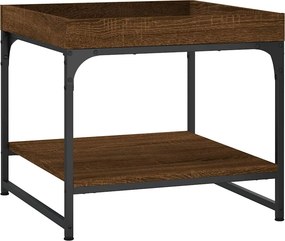vidaXL Τραπεζάκι Σαλονιού Καφέ Δρυς 49,5x49,5x45εκ. Επεξεργ. Ξύλο
