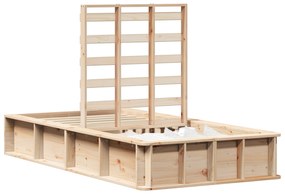 vidaXL Σκελετός Κρεβατιού Καφέ 80 x 200 cm Μασίφ ξύλο πεύκου