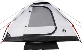 vidaXL Σκηνή Οικογενειακή 6 Ατόμων Αδιάβροχη Λευκή Ύφασμα Συσκότισης