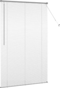 vidaXL Βενετσιάνικες Ρόδες Ασημί 175 x 120 εκ Αλουμίνιο