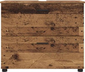 vidaXL Ντουλάπι Μπάνιου Παλιό Ξύλο 76,5 x 35 x 64 εκ