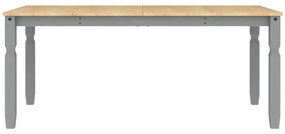 vidaXL Τραπεζαρία Corona Γκρι 180 x 90 x 75 εκ. από Μασίφ Ξύλο Πεύκου