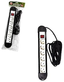 Qiaosheng πολύμπριζο 6 θέσεων με διακόπτη 5m 16A/250V~2500W - 6-position multi-socket with switch