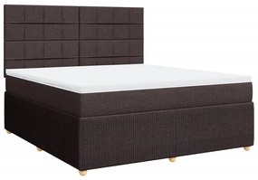 ΚΡΕΒΑΤΙ BOXSPRING ΜΕ ΣΤΡΩΜΑ ΣΚΟΥΡΟ ΚΑΦΕ 180X200 ΕΚ ΥΦΑΣΜΑΤΙΝΟ 3292138