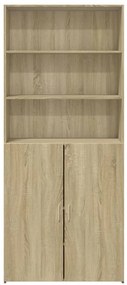 vidaXL Ντουλάπι Sonoma Δρυς 80x42,5x185 εκ. από Επεξεργασμένο Ξύλο