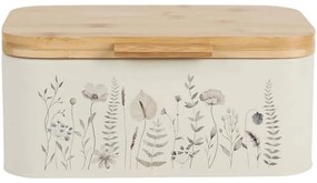 Ψωμιέρα 845286 30x19,8x13,4cm Natural-White Ankor Μέταλλο,Bamboo