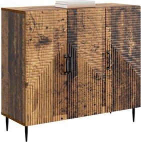 vidaXL Πλαϊνό γραφείο Παλαιωμένο ξύλο 89 x 34,5 x 80 εκ