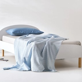 Κουβέρτα Πικέ Μονή (160x240) Kentia Loft Emery 19 Baby Blue