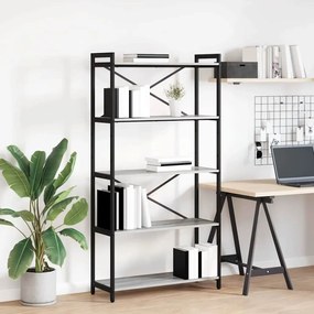 Ράφι Βιβλίων Γκρι sonoma 80 x 30 x 155 εκ Επεξεργασμένο ξύλο