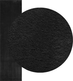 vidaXL Χαλί HUARTE Μαύρο 80 x 500 cm 100% Πολυεστέρας Επίπεδος