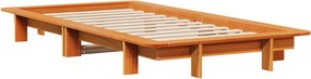 vidaXL Σκελετός Κρεβ. Χωρίς Στρώμα Καφέ Κεριού 90x190 εκ Μασίφ Πεύκο