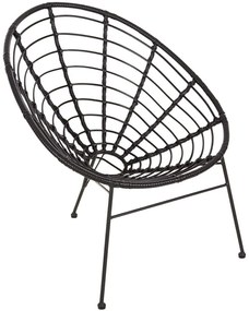 Πολυθρόνα Φωλιά Allegra HM5458.12 73x78x88cm Black