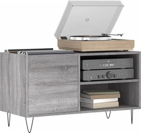 vidaXL Δισκοθήκη Γκρι Sonoma 85 x 38 x 48 εκ. από Επεξεργασμένο Ξύλο