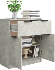 vidaXL Ντουλάπι Γκρι Σκυροδέματος 60x30x70 εκ. Επεξεργασμένο Ξύλο