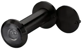 Convex 701-100 Ματ Μαύρο Ματάκι πόρτας πανοραμικό με ρυθμιζόμενο κορμό