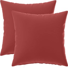 vidaXL Κάλυμμα Μαξιλαριού 2 pcs HEERLEN Κόκκινο 40 x 40 cm Πολυεστέρας