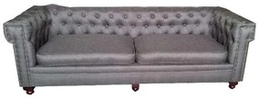 Καναπές τριθέσιος υφασμάτινος Evan με δύο μαξιλάρια καθίσματος - Ύφασμα - AV41907-2M