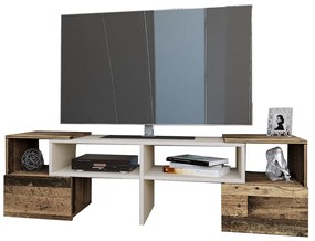 Έπιπλο τηλεόρασης ORNE Καφέ με Λευκό 141x32x39cm  IR-ORNETV