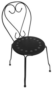BISTRO Καρέκλα Μέταλλο Βαφή Μαύρο  41x48x90cm Ε5182