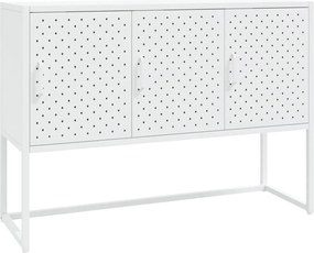 vidaXL Μπουφές Λευκός 105 x 35 x 75 εκ. από Ατσάλι