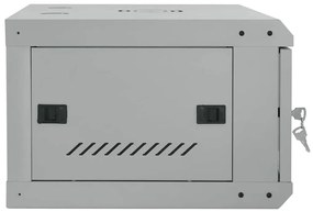 vidaXL Ντουλάπα δικτύου με αποθήκευση Γκρι 60 x 45 x 35 cm Ατσάλι