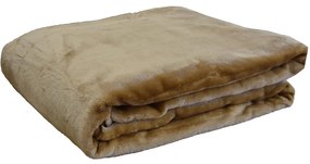 Κουβέρτα Βελουτέ 7 Beige Anna Riska King Size 240x260cm Πολυέστερ