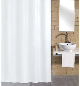 430280 Kleine Wolke Shower Curtain "Kito" 180x200 cm White - Λευκό