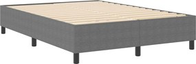 vidaXL Κρεβάτι πλατφόρμα Ανοιχτό γκρι 140 x 200 cm