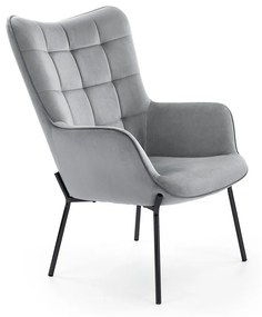Πολυθρόνα Houston 868, Γκρι, 97x71x79cm, Ταπισερί, Πόδια: Μεταλλικά