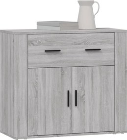 vidaXL Ντουλάπι Γκρι Sonoma 80x33x70 εκ. από Επεξεργασμένο Ξύλο