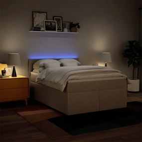 Κρεβάτι Boxspring με Στρώμα Κρεμ 160x200 εκ. Υφασμάτινο 3288244