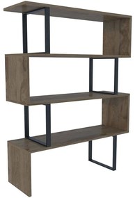 Βιβλιοθήκη Adriana 875ZNA3624 91,5x29,5x124,5cm Black-Oak