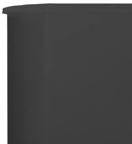 vidaXL Προστατευτικό Αέρα με 3 Πάνελ Ανθρακί 400 x 160 εκ. Υφασμάτινο