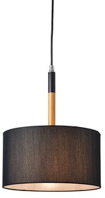 Φωτιστικό Κρεμαστο Aca OD650825PBK YASMINE Μαύρο Ματ (Black Mat)