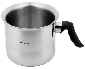 Γαλακτομηχανή Kinghoff KH 3109, Whistling, 1,5L, 15 cm, Inox