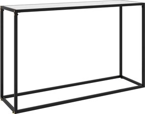 vidaXL Τραπέζι Κονσόλα Λευκό 120 x 35 x 75 εκ. από Ψημένο Γυαλί