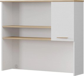 Σύνθεση Γραφείου Ξύλο / Λευκό Δρυς DEPRO 120x30.5x102.2