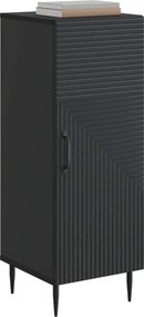 vidaXL Πλαϊνό γραφείο Μαύρο 33 x 34,5 x 89,5 εκ Επεξεργασμένο Ξύλο