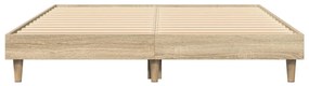 vidaXL Πλαίσιο Κρεβατιού Χωρ. Στρώμα Sonoma Δρυς 120x200εκ. Επ. Ξύλο