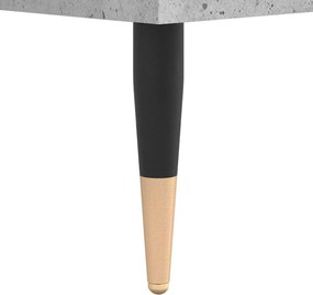 vidaXL Δισκοθήκη Γκρι Σκυροδέματος 121x38x48 εκ. Επεξεργασμένο Ξύλο