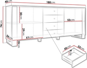 Μπουφές Loutio 2D4SZ