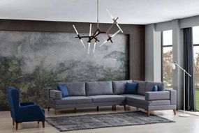 Έξυπνος γωνιακός καναπές 280x98x70 cm