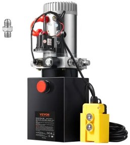 VEVOR Hydraulic Pump 4 Quart/3,8 L Single Acting Dump Trailer Pump Μονάδα ισχύος DC 12V
