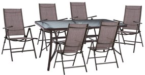 Intrahome ΣΕΤ ΤΡΑΠΕΖΑΡΙΑ 7ΤΜΧ ΤΡΑΠΕΖΙ KUCASABLANCALCASABLANCA_LUMPURRUNO 150Χ90 & ΠΟΛΥΘΡΟΝΕΣ 7ΘΕΣΕΩΝ ΚΑΦΕ intraho-0008027