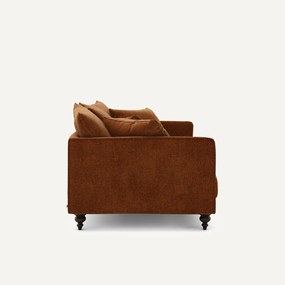 Καναπές compact από βελούδινη chenille, Lazare