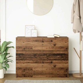 vidaXL Sideboard Παλιό ξύλο 100x35x76 cm Ξύλο μηχανής