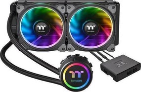 Thermaltake Floe Riing RGB 240 TT Υδρόψυξη Επεξεργαστή Διπλού Ανεμιστήρα (CL-W157-PL12SW-A)