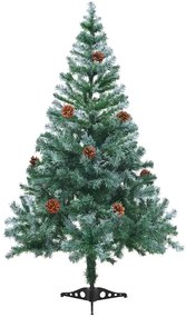 vidaXL Τεχνητό Χριστουγεννιάτικο Δέντρο Πράσινο 150 cm PVC και Χάλυβας