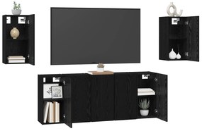 vidaXL Σετ επίπλου τηλεόρασης 7 pcs Μαύρη δρυς 30.5 x 30 x 60 εκ.