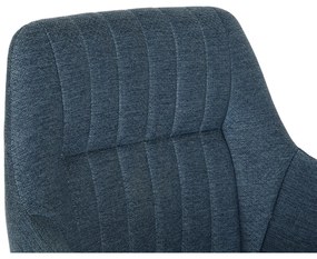 Καρέκλα DKD Home Decor Μπλε Μαύρο 59,5 x 60,5 x 78 cm